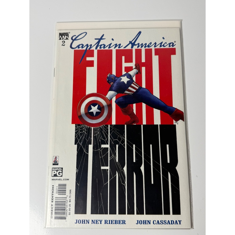 Captain America 2 2002 Marvel Knights John Cassaday Fight Terror Cover Comic